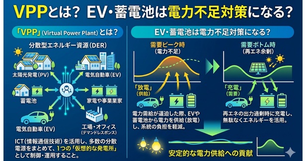 VPPとは何?EVと家庭用蓄電池が“発電所”になる時代へ