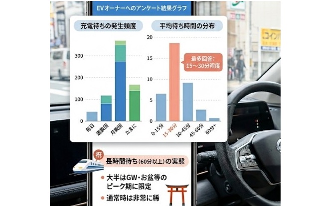 EV充電待ちの平均的な実態データ