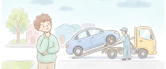 EVを牽引するときは全輪を持ち上げる必要がある