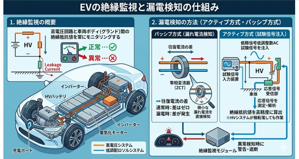 EVの「絶縁監視」とは?漏電を検知する仕組みをわかりやすく解説
