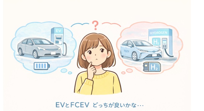 FCVをEVと比較したときの位置づけ