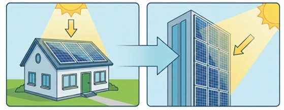 垂直発電の基本理解:屋根設置との本質的な違い