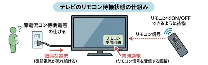 待機電力とは何か?なぜオフにしても消費される?