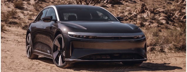 ルーシッド エアのエクステリアデザイン