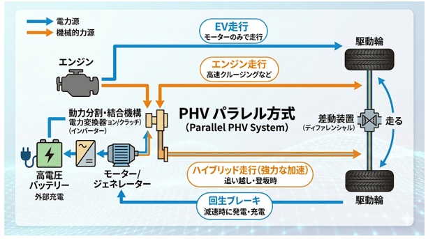 EVの「パラレル方式」とは何か?