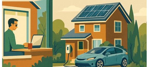 在宅ワーク夫婦、昼間充電で自給率80%達成