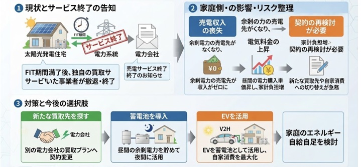 太陽光発電の売電先が倒産・撤退したら?売電契約と対処法を解説