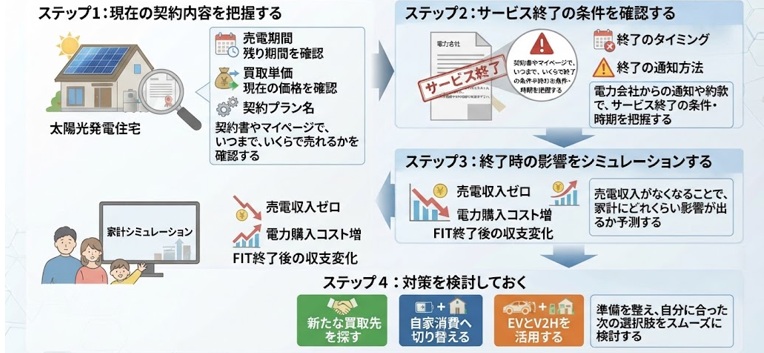 売電先がなくなった場合の選択肢は?