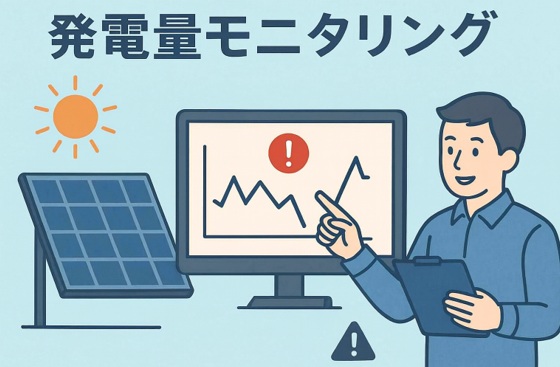 太陽光発電の発電量モニタリングで異常を早期発見