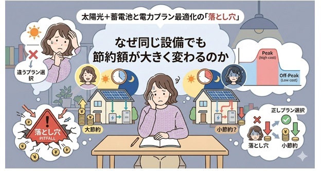 太陽光＋蓄電池と電力プラン最適化の「落とし穴」