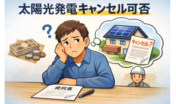太陽光発電は契約後でもキャンセルできる？クーリングオフと違約金を解説