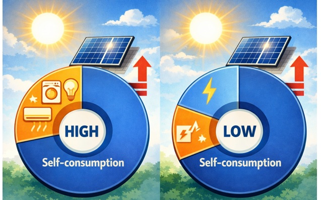 昼間に使わないと「自家消費率」が極端に低くなる