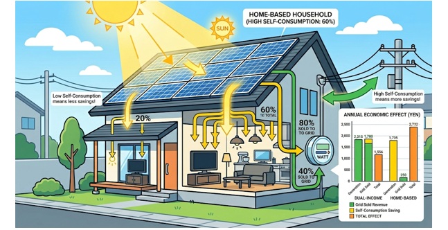自家消費率が低いと費用対効果が低い