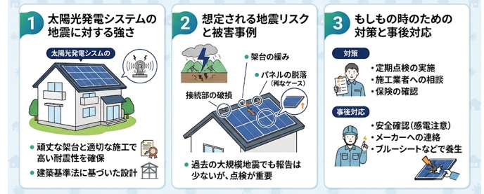 太陽光パネルは地震で壊れるのか?