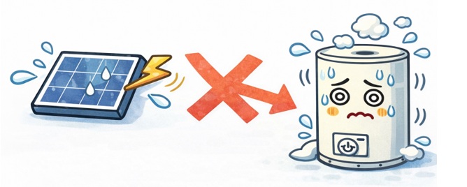 太陽光の容量が小さいとエコキュートを支えられない