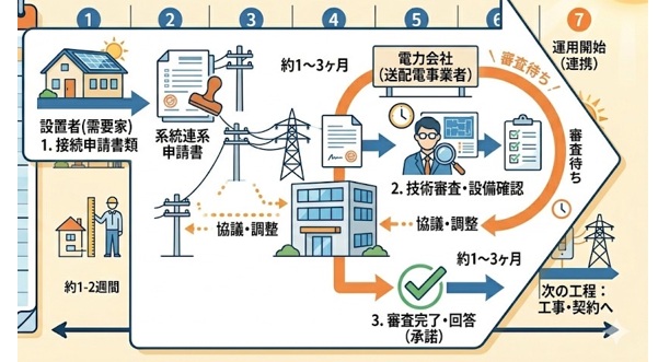 太陽光発電の系統連系申請・電力会社審査の段階