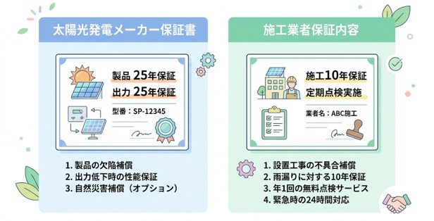 太陽光発電のメーカー保証・施工保証の内容と限界