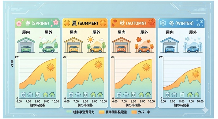 季節別の朝家事カバー率の目安は？