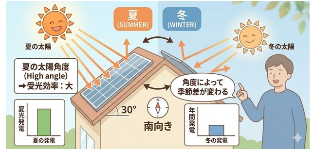 季節による発電量の違い