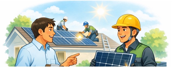 太陽光発電の工事は立ち会い必要?当日の流れと必要な場面を解説