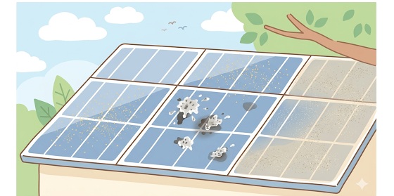 黄砂以外の太陽光パネル汚れと発電効率への影響