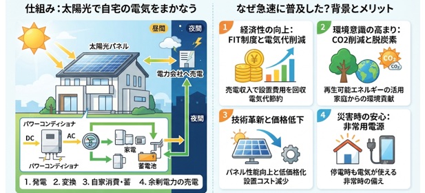 太陽光発電はなぜ急速に普及した?FIT制度とコスト低下の影響を解説
