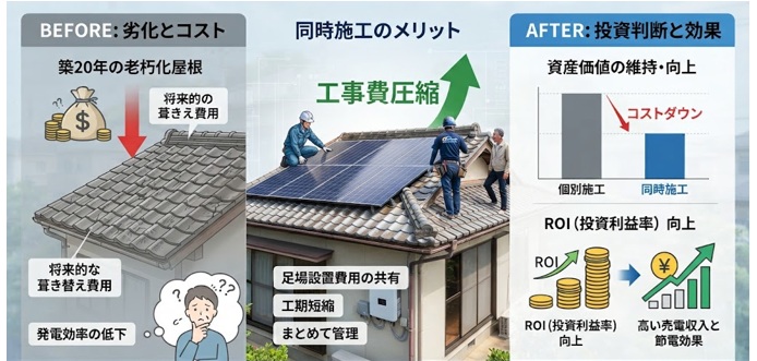 築20年住宅の太陽光設置にかかる費用とメリット