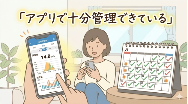 太陽光発電のモニターが不要なケース