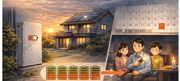 事例④:蓄電池があっても「容量不足」