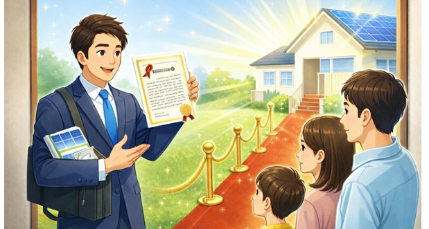 事例⑤:「○○様のお宅は特別に選ばれました」