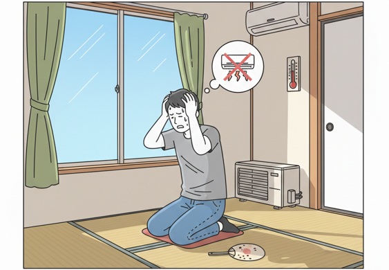 逆効果③：「エアコンを我慢」して熱中症リスク