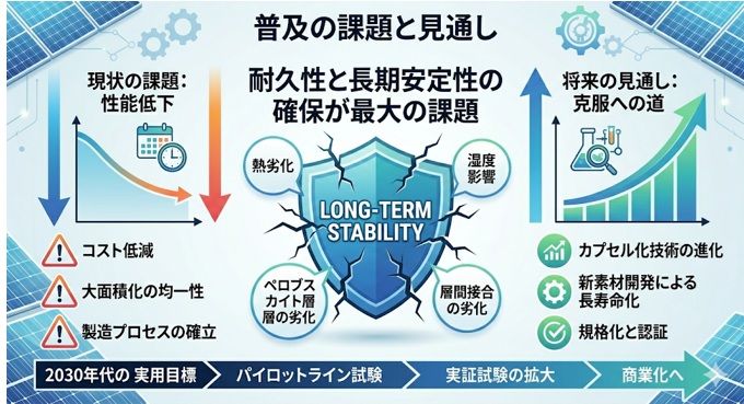 タンデム型太陽光パネルの普及の課題