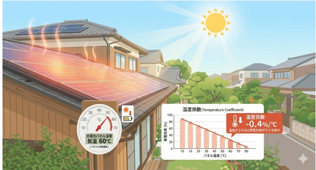 太陽光パネルの温度係数とは何か？