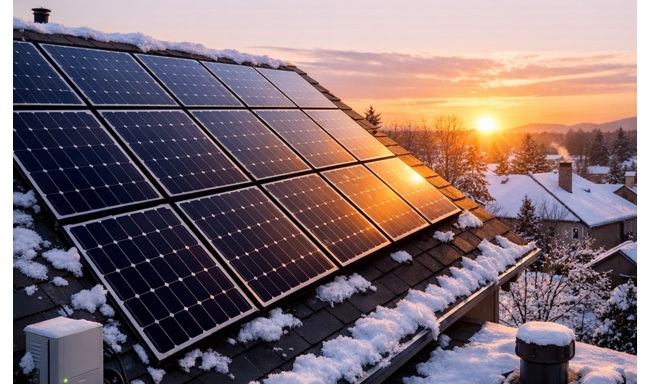 太陽光発電は、冬は発電量が少ない？