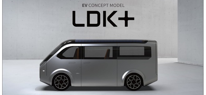 シャープの電気自動車(EV)「LDK+」家とつながる新時代モビリティ
