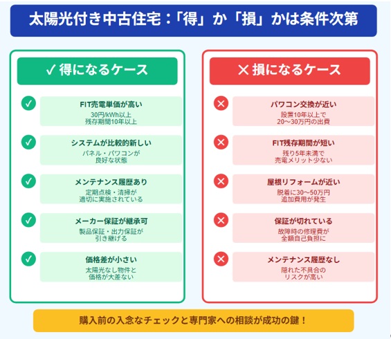まとめ:「得」か「損」かは条件次第