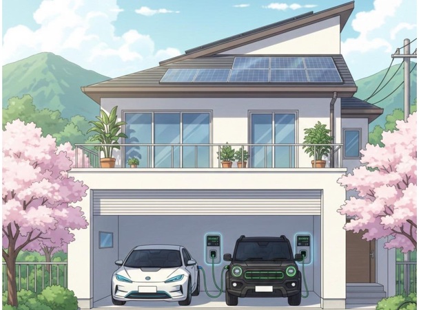 併設が必要なケース①：複数台のEVを所有している家庭