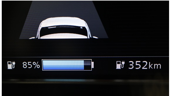 V2Hの充電上限設定が85パーセントになっている