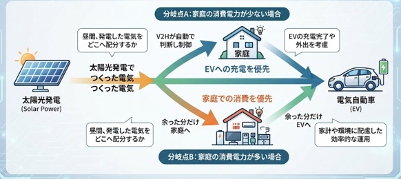 V2Hの「EV優先・家庭優先」とは?