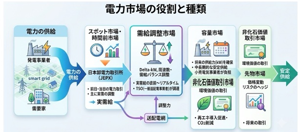 電力市場の基本構造は?