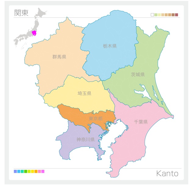 関東エリアの特徴