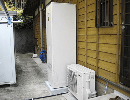 エコ発電本舗 エコキュートの工事工程その12