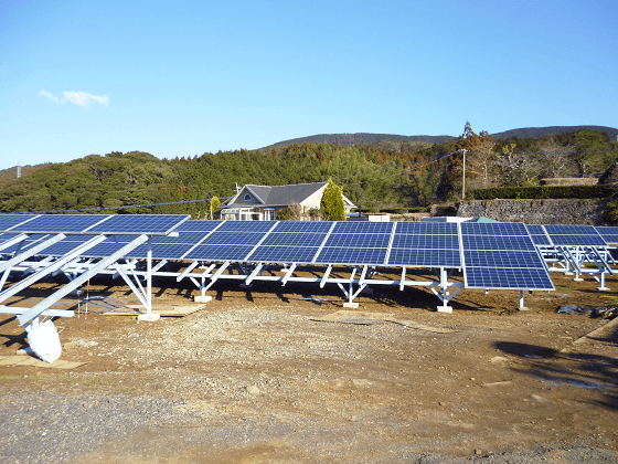 野立て　産業用太陽光発電設置　太陽光パネル設置