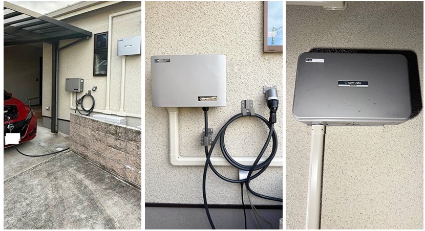 シャープV2Hの設置事例1